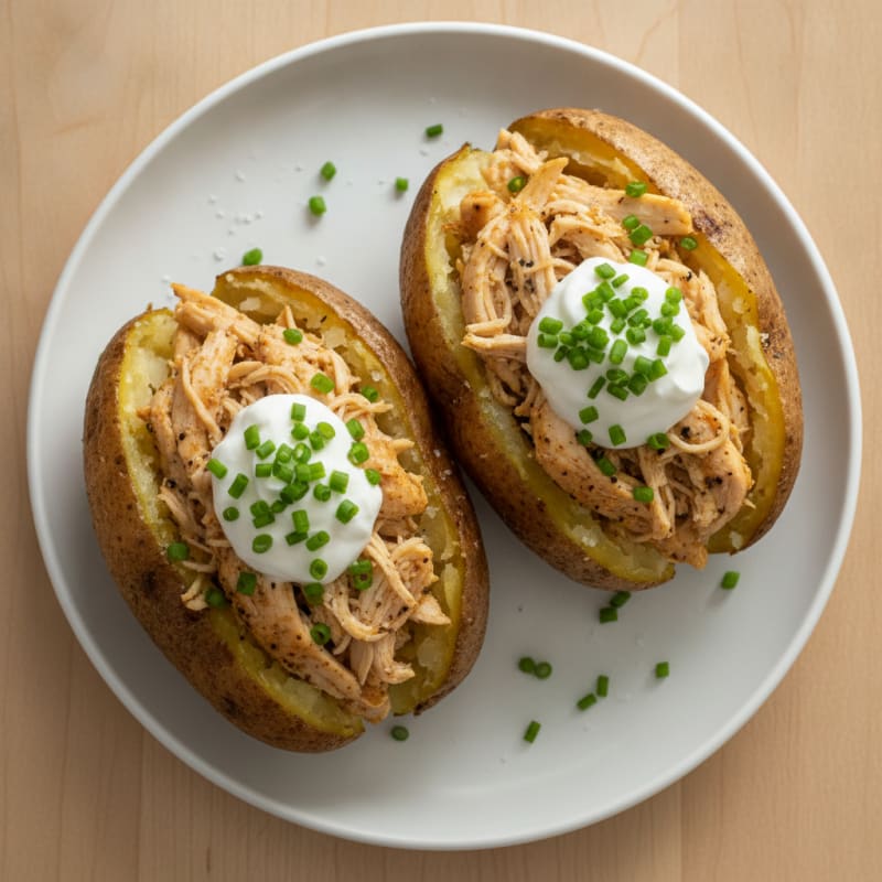 Loaded Baked Potatoes with Chives