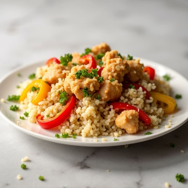 Cauliflower Rice Chicken Stir-Fry