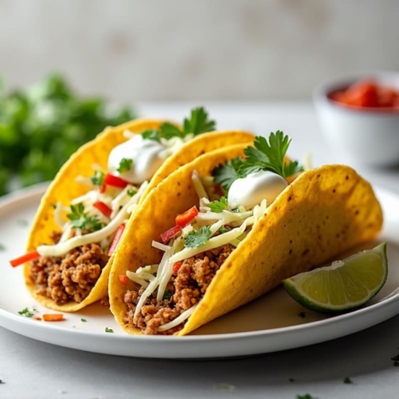 Lean Ground Turkey Tacos with Crunchy Cabbage Slaw