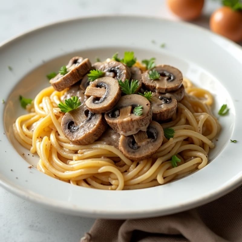 Creamy Greek Yogurt Beef Stroganoff with Mushrooms