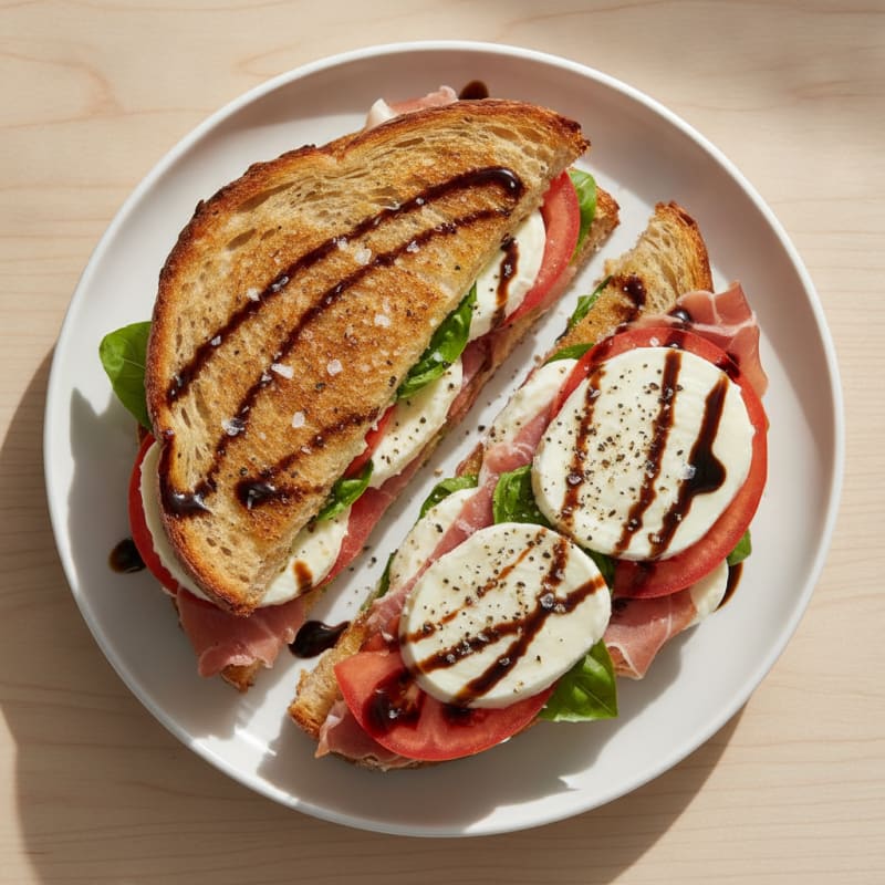 Grilled Caprese Prosciutto Sandwich