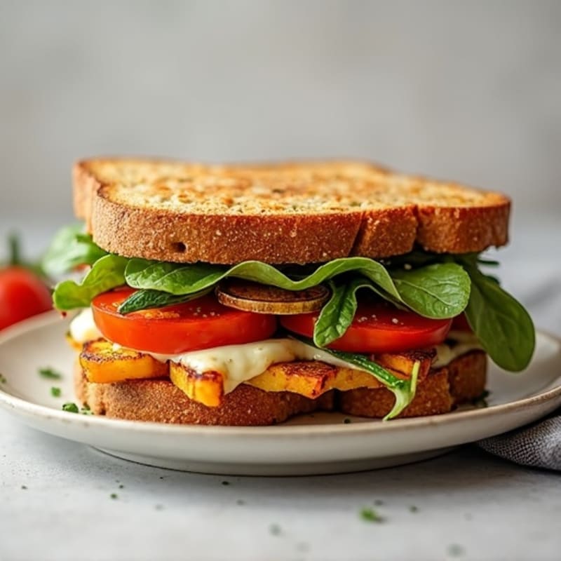 Crispy Roasted Vegetable Panini