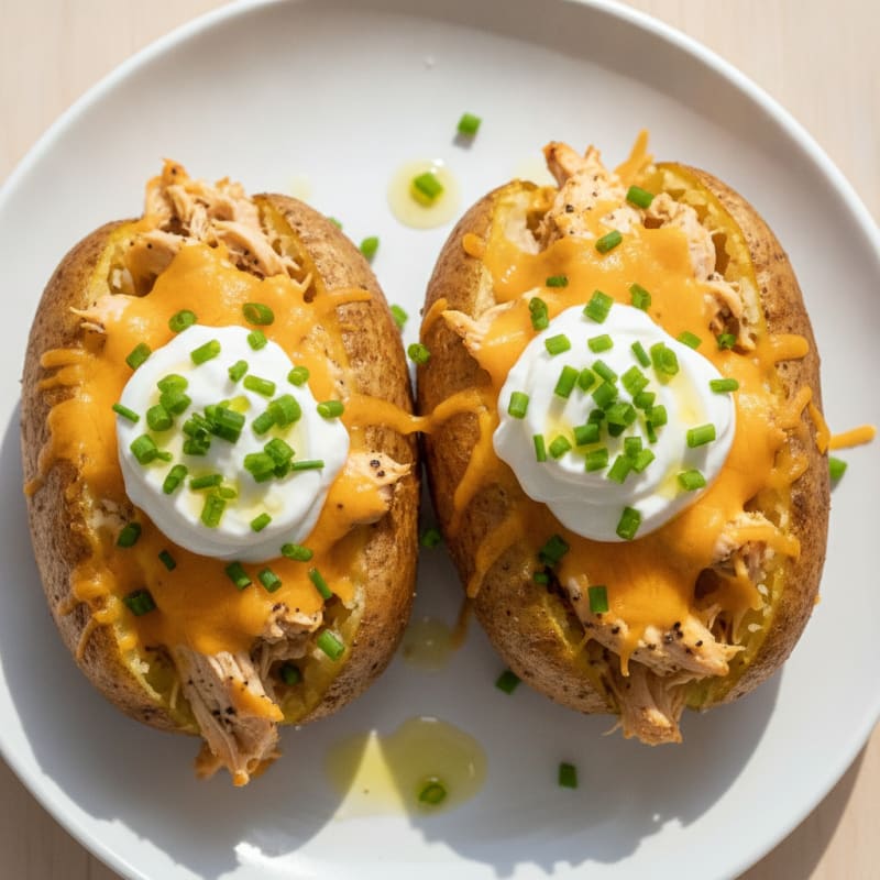 Loaded Baked Potatoes with Chives