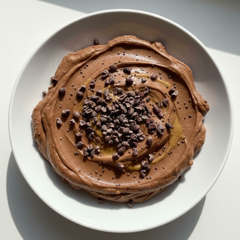 Chocolate Protein Mousse with Greek Yogurt