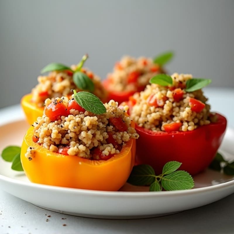 Protein-Packed Turkey and Quinoa Stuffed Bell Peppers