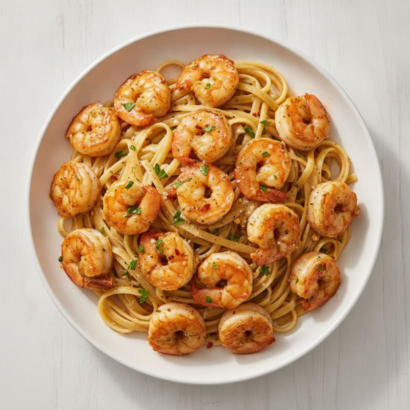 Garlic Butter Shrimp Scampi with Linguine