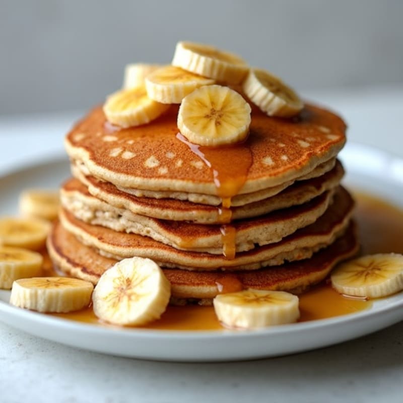 Protein-Packed Caramelized Banana Oat Pancakes