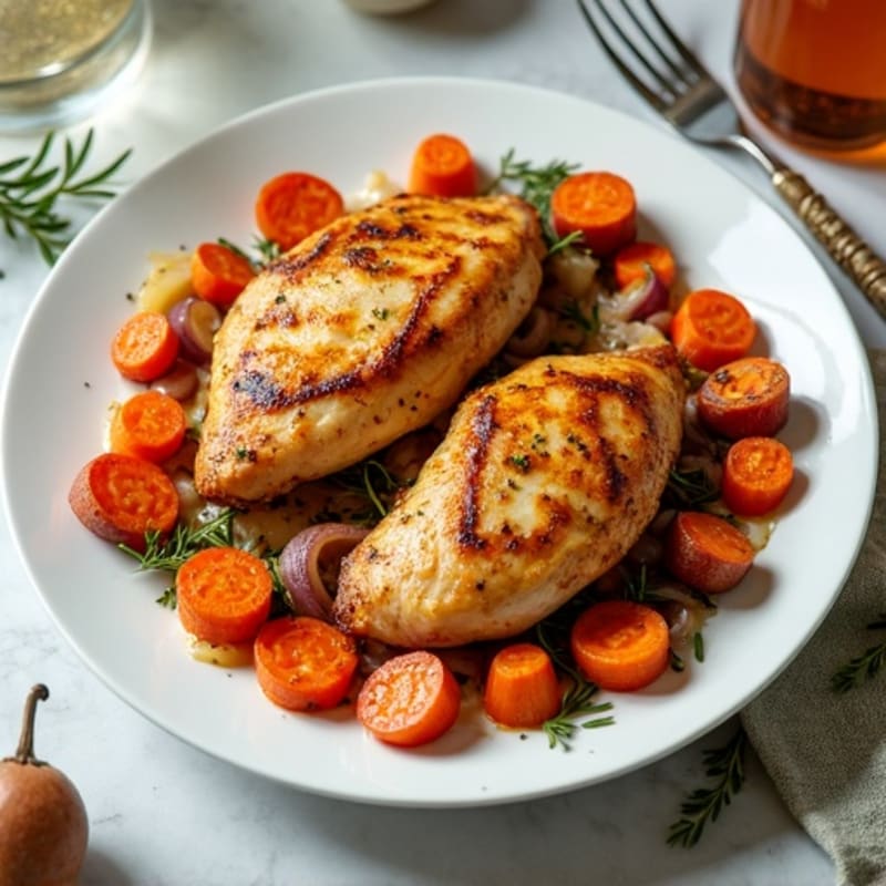Sheet Pan Roasted Chicken and Crispy Root Vegetables