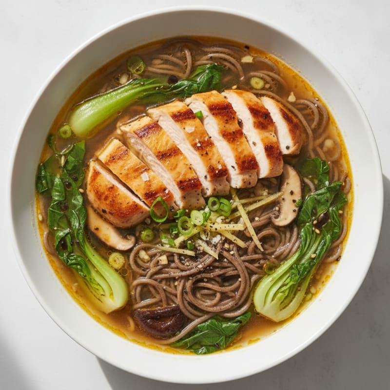 Savory Chicken Ramen Noodle Soup