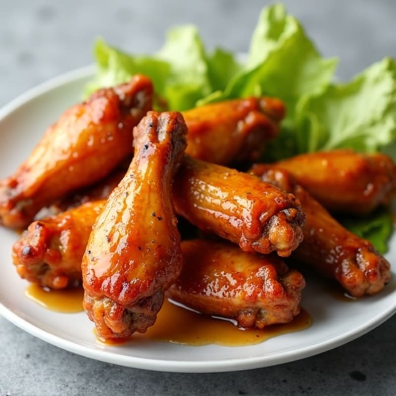 Crispy Baked Honey-Garlic Chicken Wings