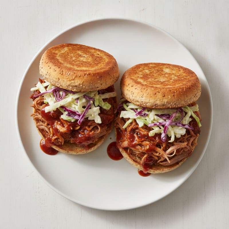 Slow-Cooked BBQ Pulled Pork Sandwiches