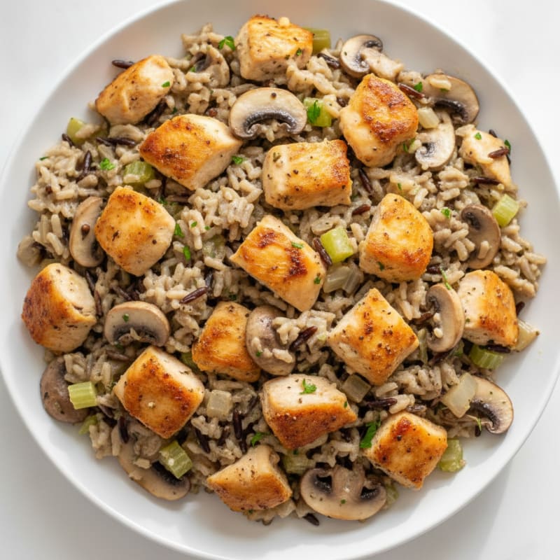 Baked Chicken and Wild Rice Casserole