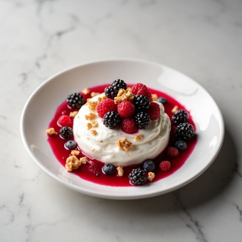 Creamy Vanilla Protein Yogurt with Berry Compote