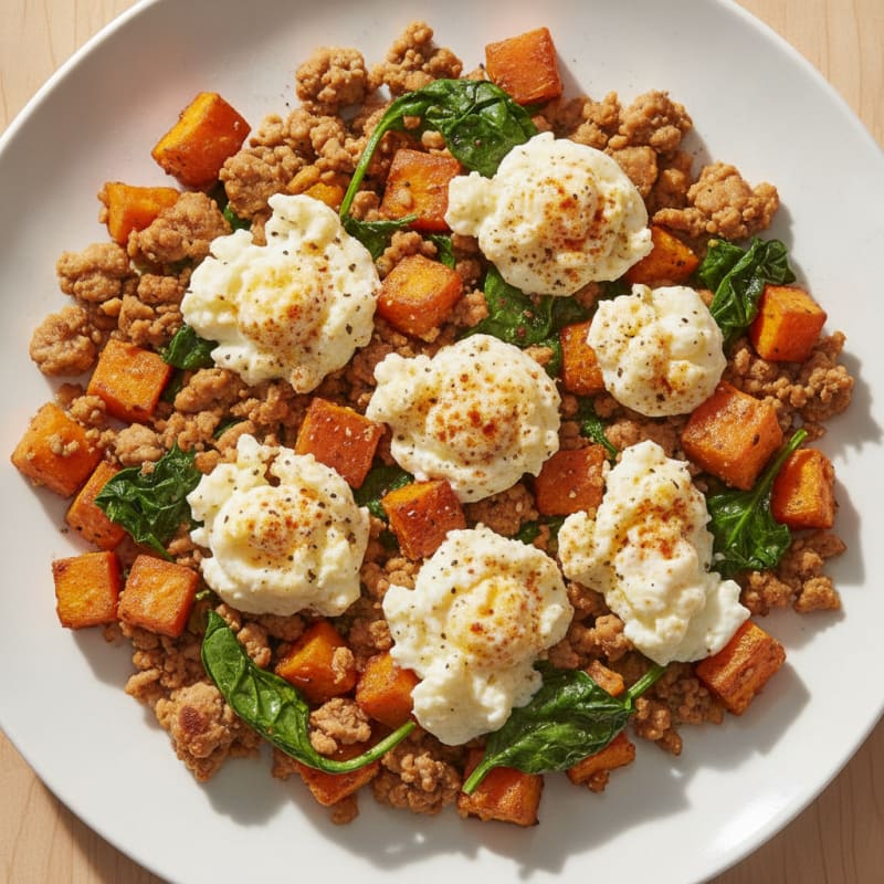 Savory Sweet Potato and Turkey Breakfast Hash