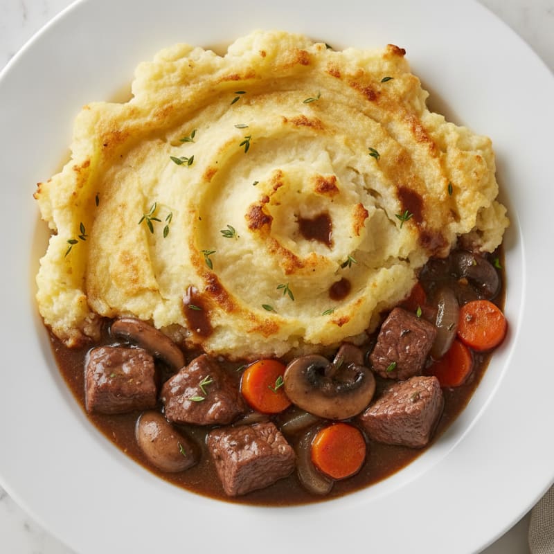 Hearty Steak and Mushroom Pie