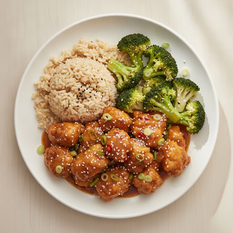 General Tso's Chicken with Broccoli