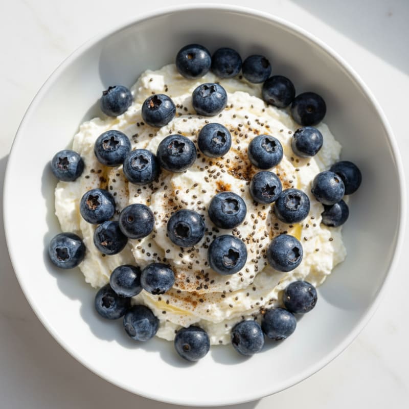 Blueberry Cottage Cheese Protein Boost