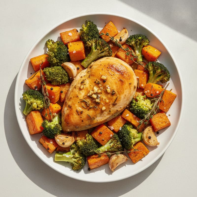 Garlic Herb Roasted Chicken and Vegetables