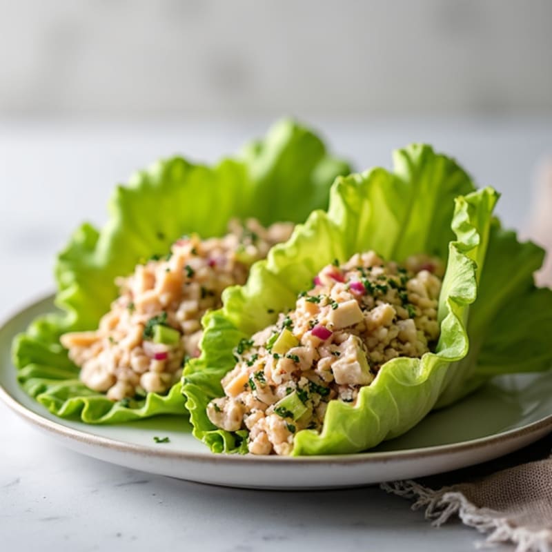 Tuna Salad Lettuce Wraps