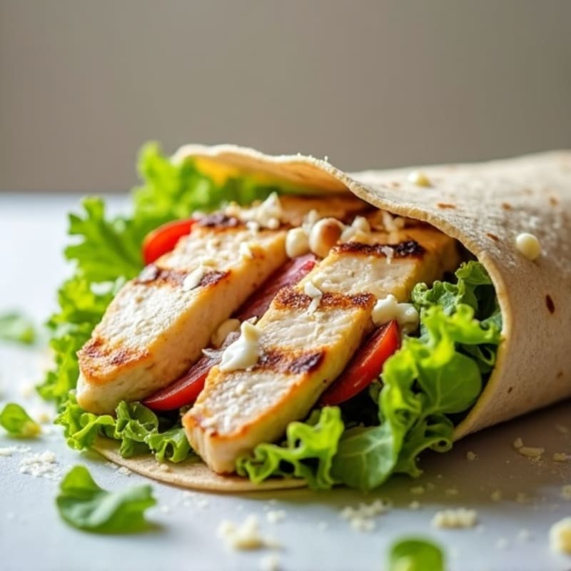 Creamy Grilled Chicken Caesar Wrap