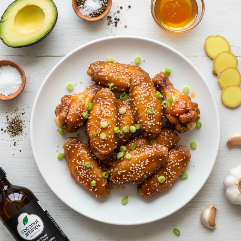 Crispy Honey-Garlic Chicken Wings