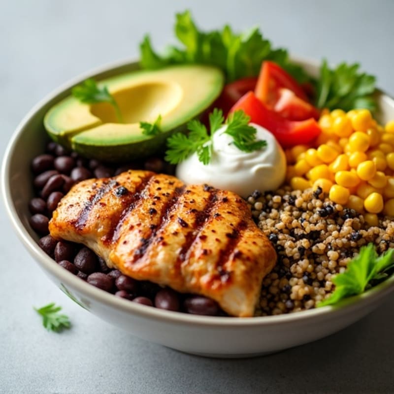 Fresh Black Bean Burrito Bowl