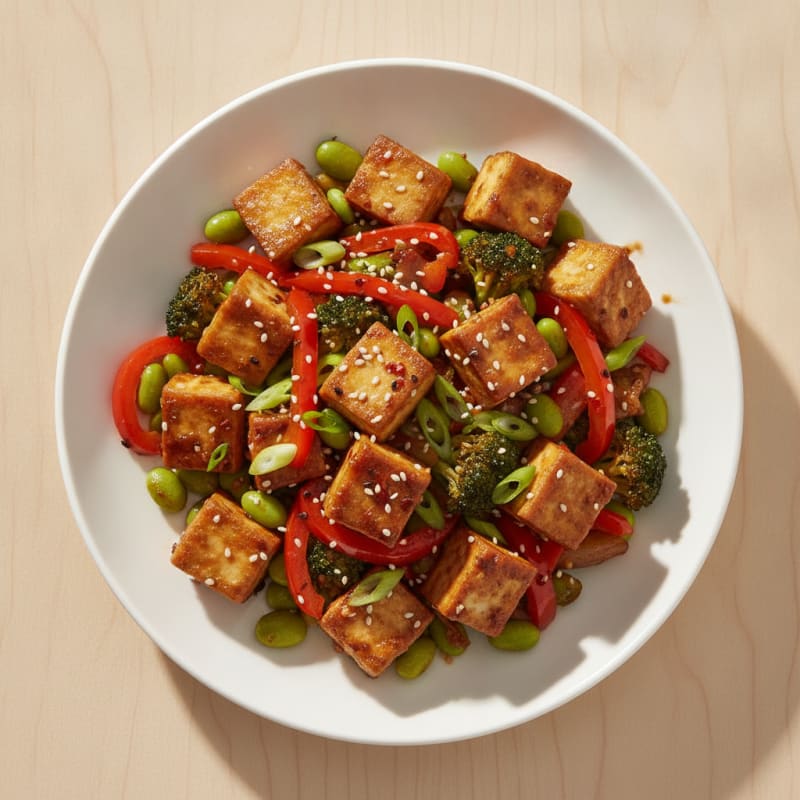 Sesame Tofu Stir-Fry