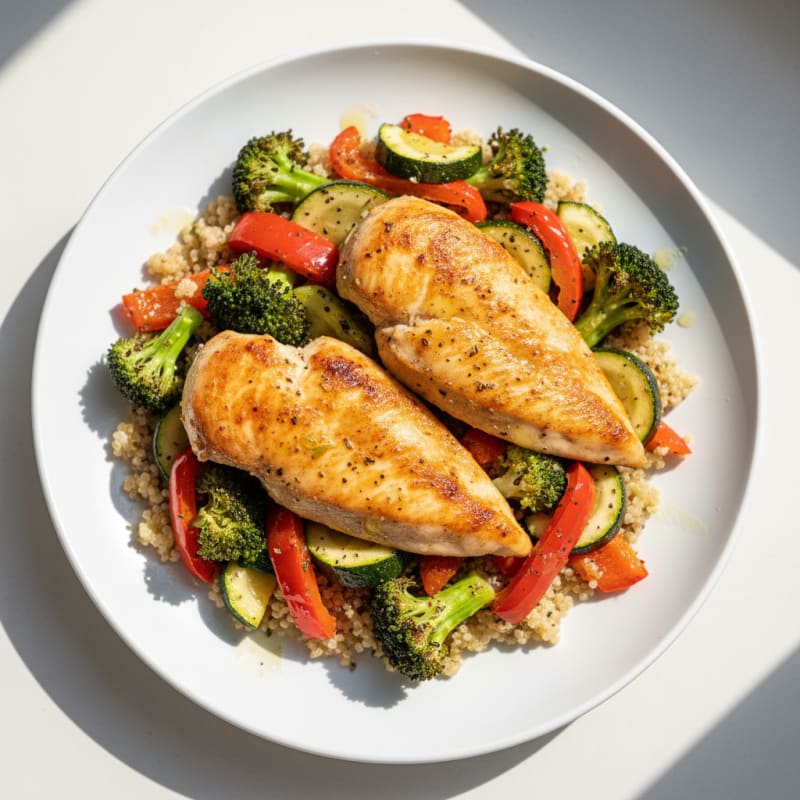 Chicken and Roasted Vegetable Medley