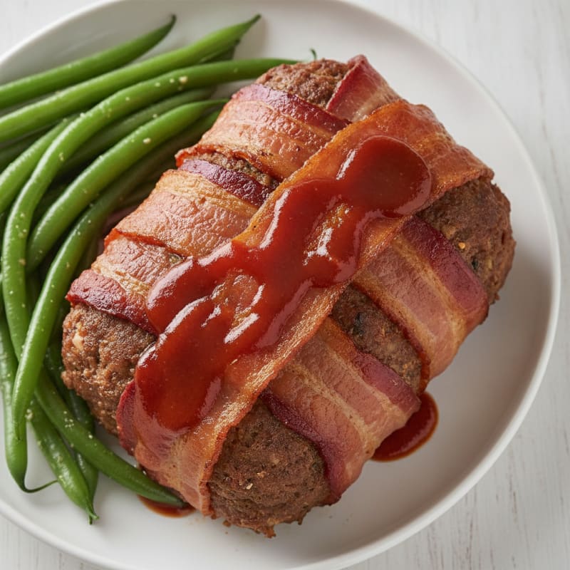 BBQ Bacon-Wrapped Meatloaf