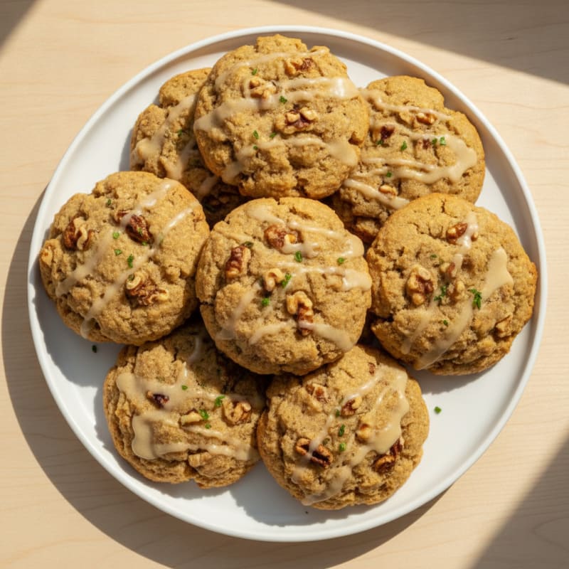 Toasted Walnut Coconut Drop Cookies