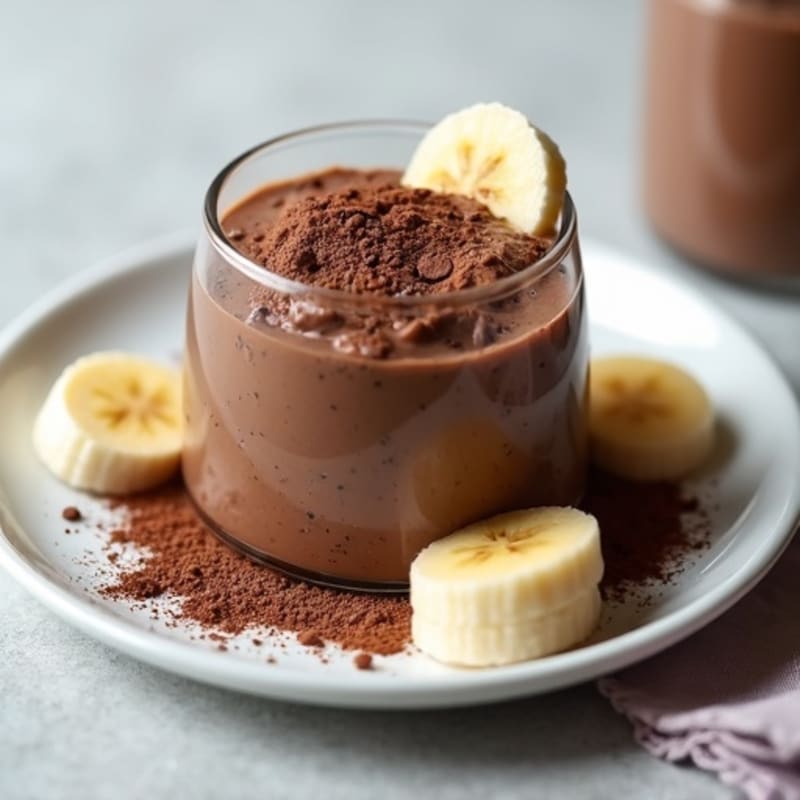 Creamy Dark Chocolate Protein Pudding