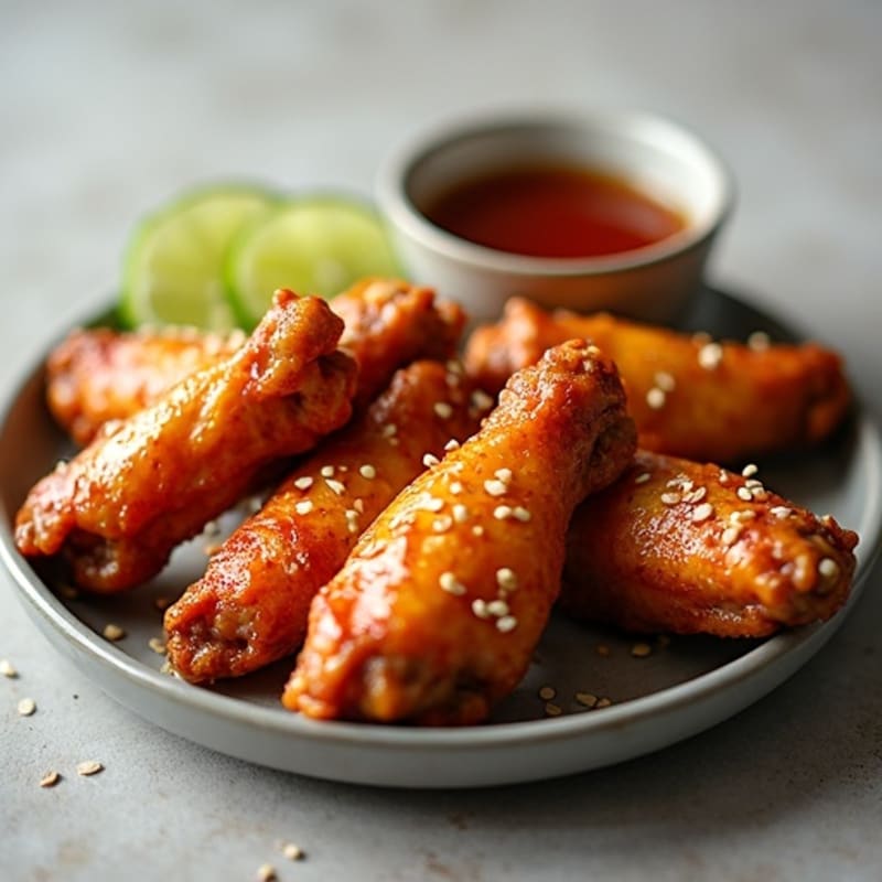 Crispy Honey Glazed Chicken Wings