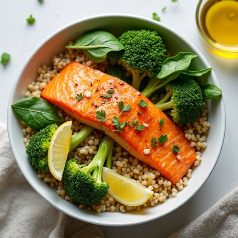 Citrus-Ginger Salmon Power Bowl