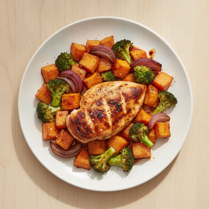 Smoky Sheet Pan Chicken and Root Vegetables