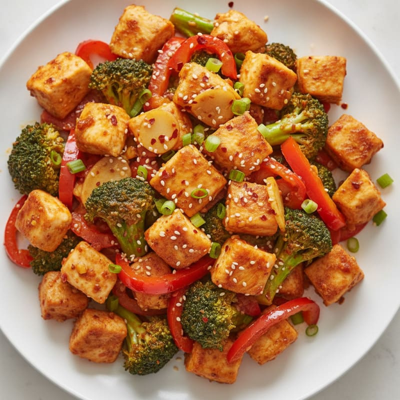Spicy Chili Garlic Chicken Stir-Fry