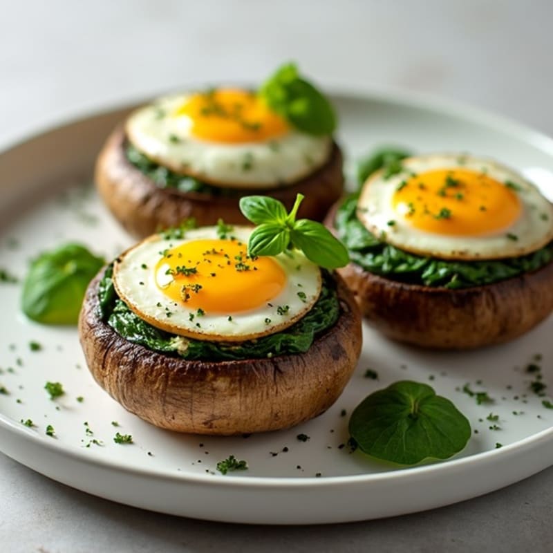 Herb-Ricotta Stuffed Portobello Mushrooms