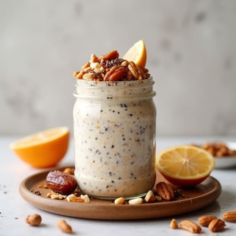 Creamy Date and Nut Overnight Oats