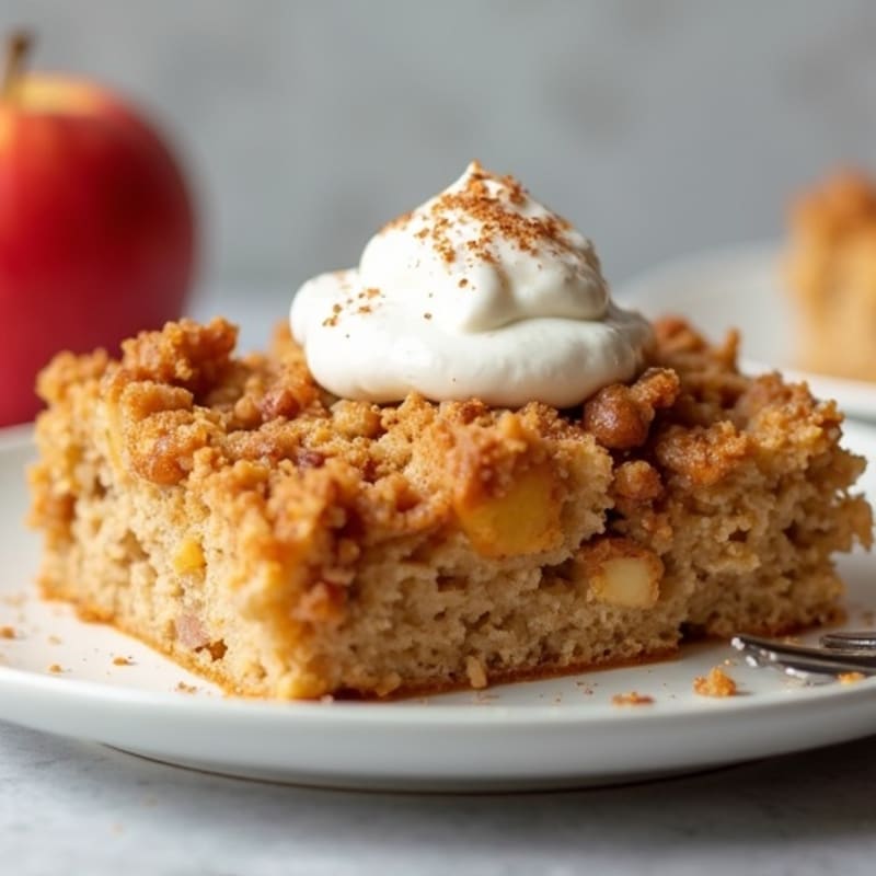 Sweet Cinnamon Apple and Oat Bake with Creamy Greek Yogurt