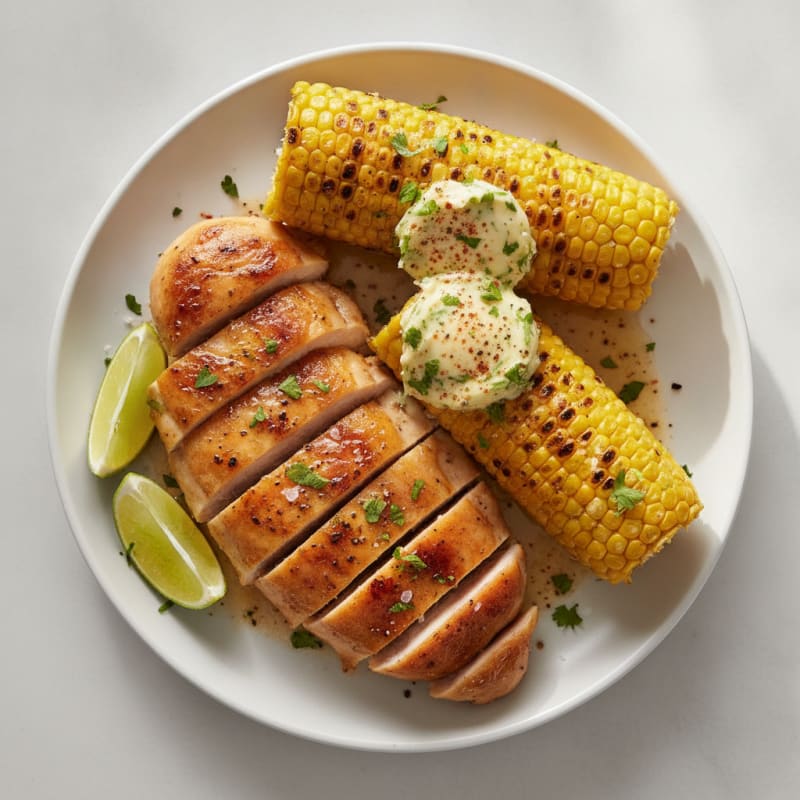 Roasted Sweet Corn with Chili-Lime Butter