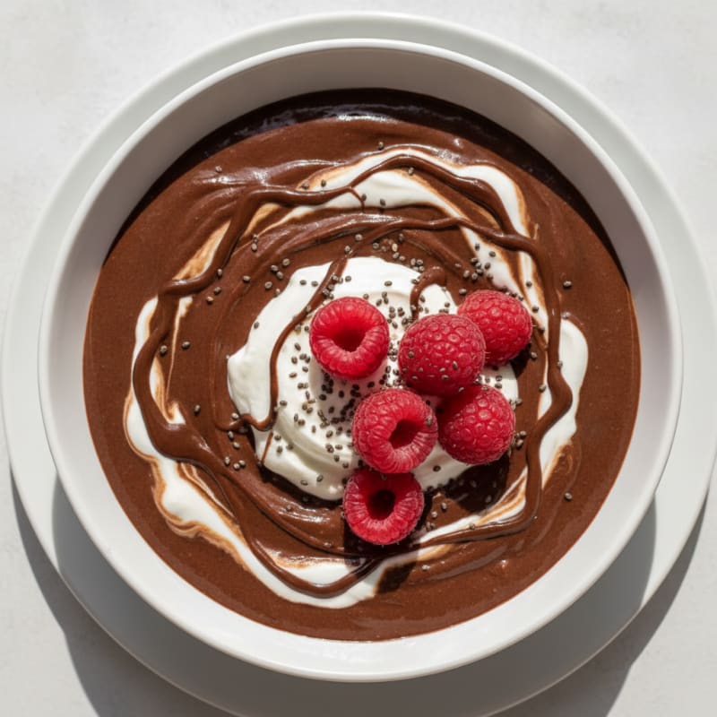 Silky Chocolate Protein Pudding with Greek Yogurt