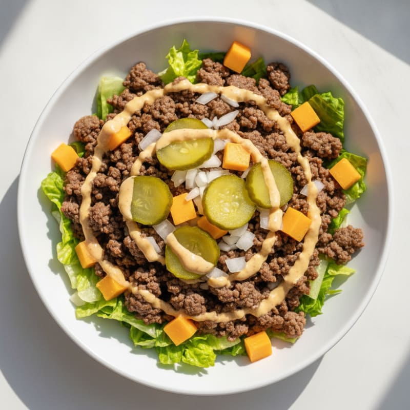 Big Mac Inspired Protein Bowl