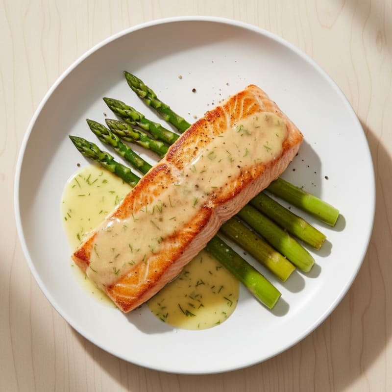 Pan-Seared Salmon with Lemon-Dill Sauce