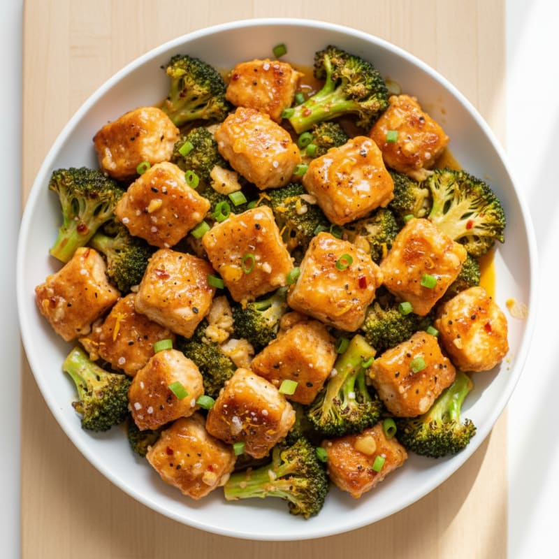 Baked Orange Chicken with Broccoli