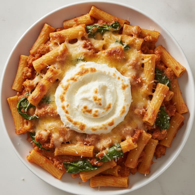 Classic Baked Ziti with Ricotta