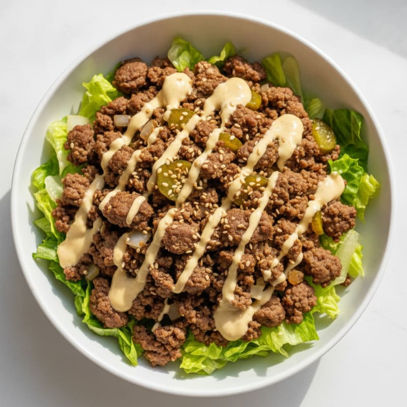 Protein-Packed Big Mac Bowl