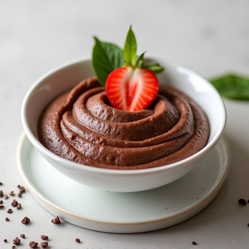 Silky Chocolate Protein Pudding with Chia Seeds