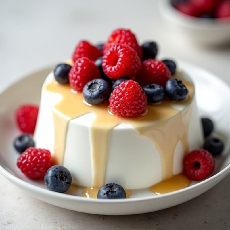 Silky Greek Yogurt Protein Mousse with Fresh Berries