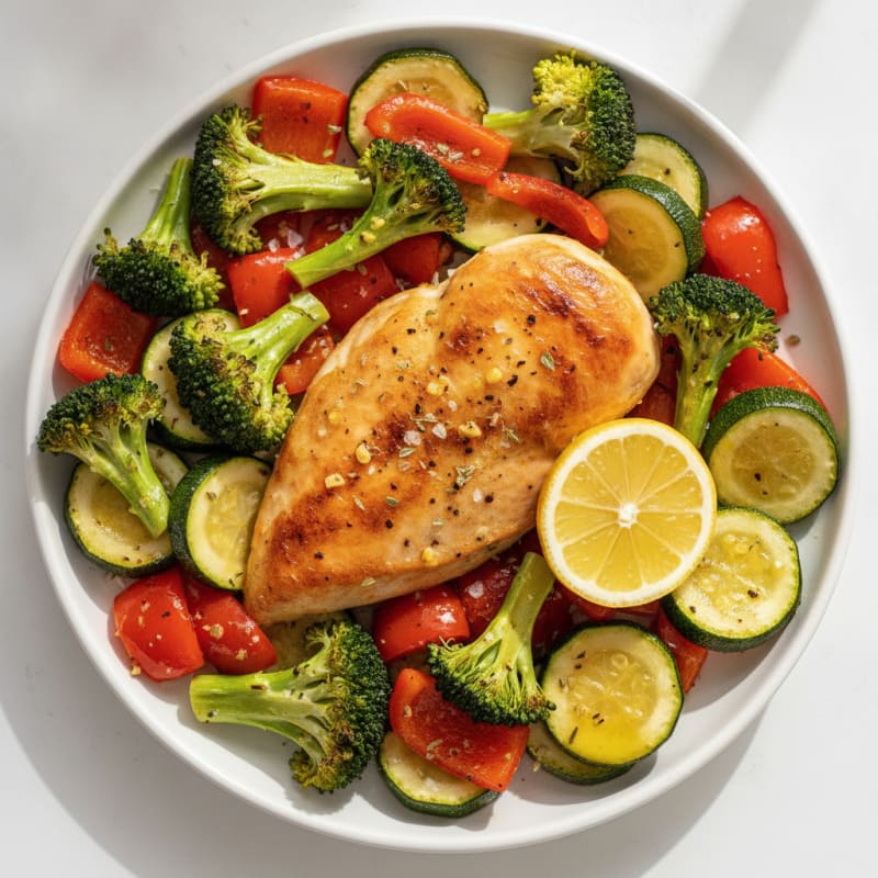 Sheet Pan Lemon Herb Chicken and Veggies