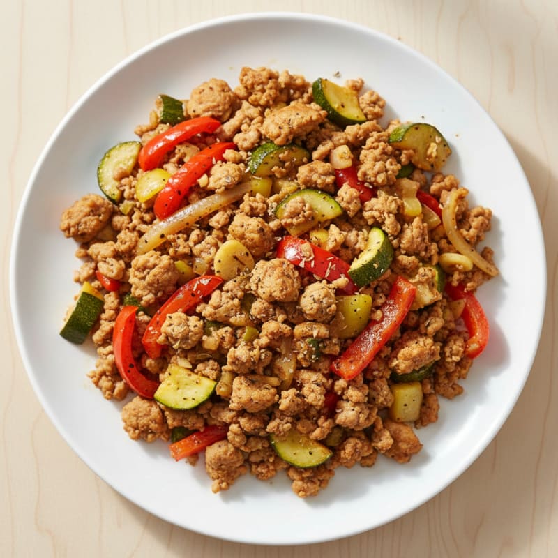 Ground Turkey and Vegetable Skillet