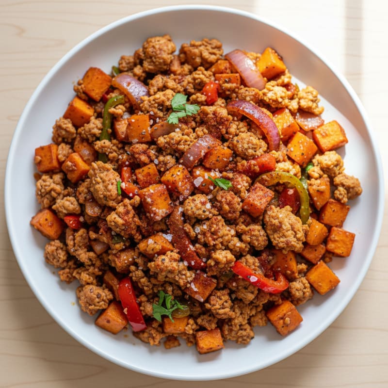 Ground Turkey Sweet Potato Hash